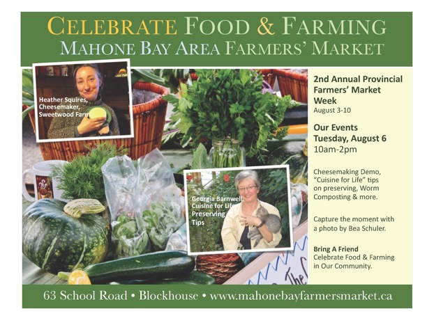 Bring a Friend to Celebrate the 2nd Provincial Farmers' Market Week